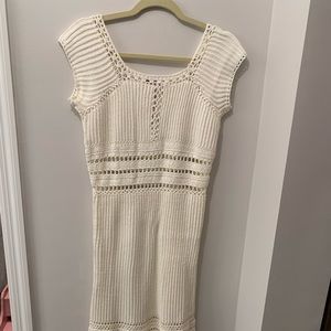 White Show Me your Mumu crochet dress